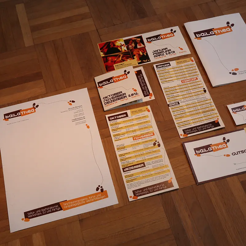 Corporate Design für einen Tänzer
