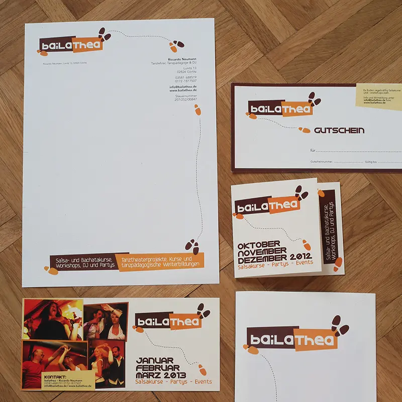 Corporate Design für einen Tänzer
