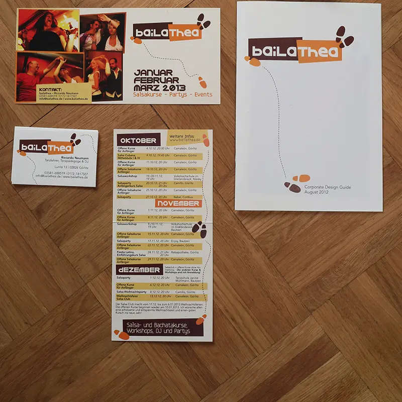 Corporate Design für einen Tänzer