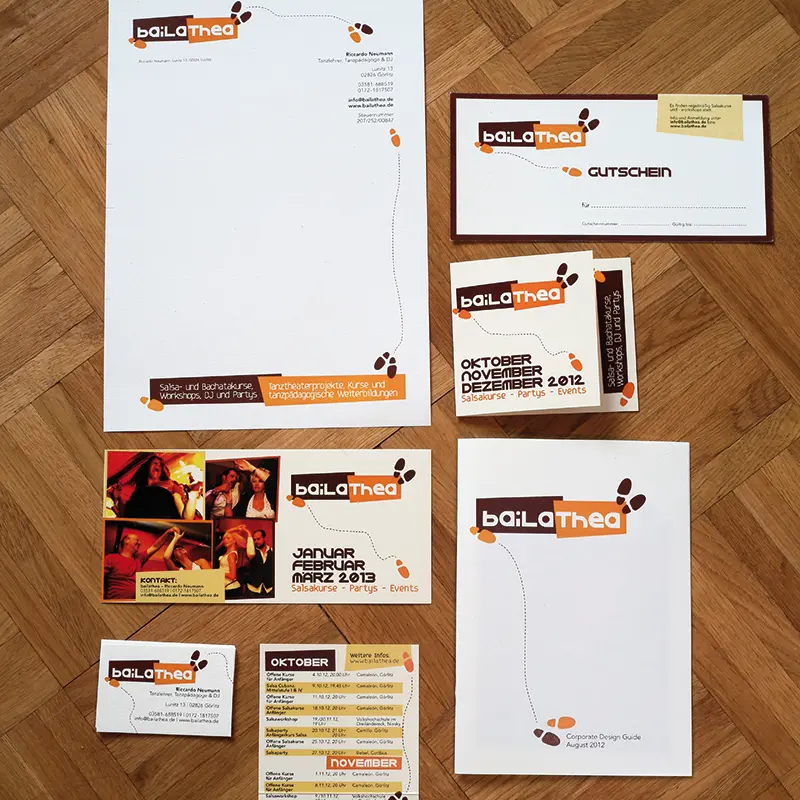 Corporate Design für einen Tänzer