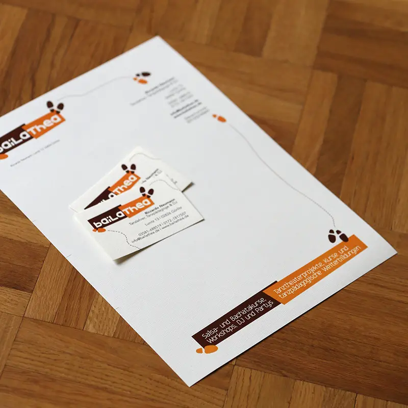 Corporate Design für einen Tänzer