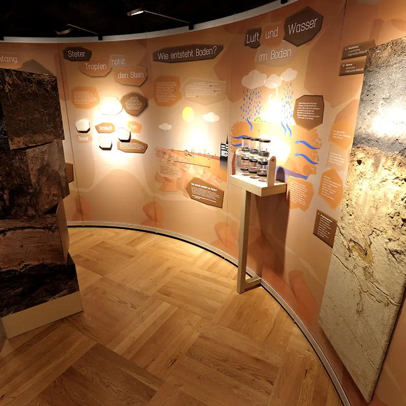 Ausstellungsgestaltung Bodenausstellung Senckenberg