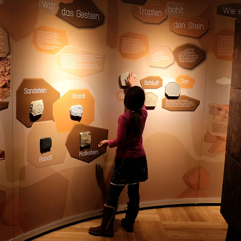 Ausstellungsgestaltung Bodenausstellung Senckenberg