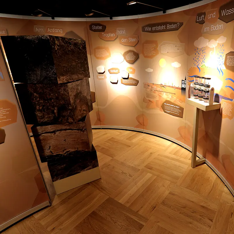 Ausstellungsgestaltung Bodenausstellung Senckenberg