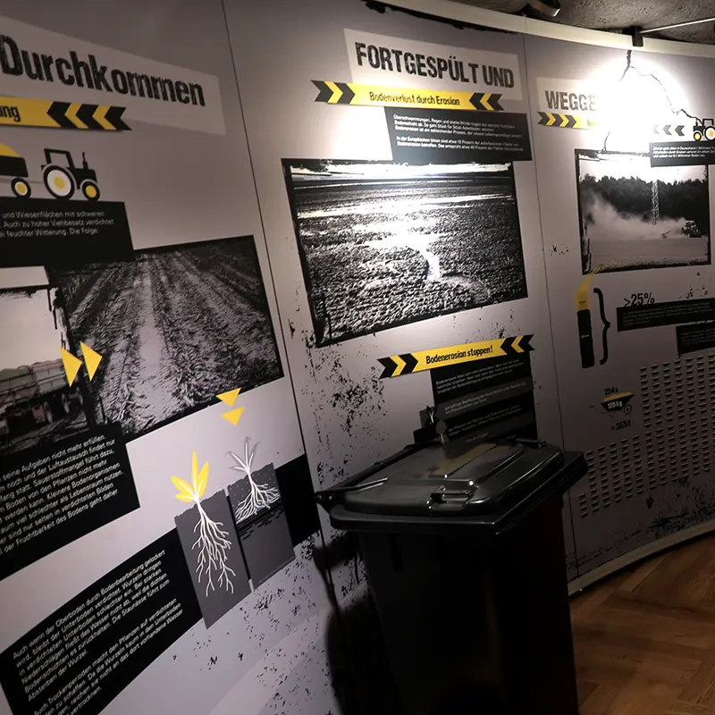 Ausstellungsgestaltung Bodenausstellung Senckenberg