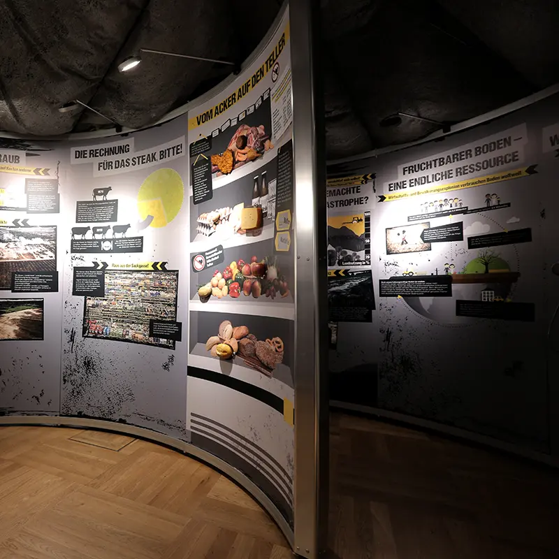 Ausstellungsgestaltung Bodenausstellung Senckenberg
