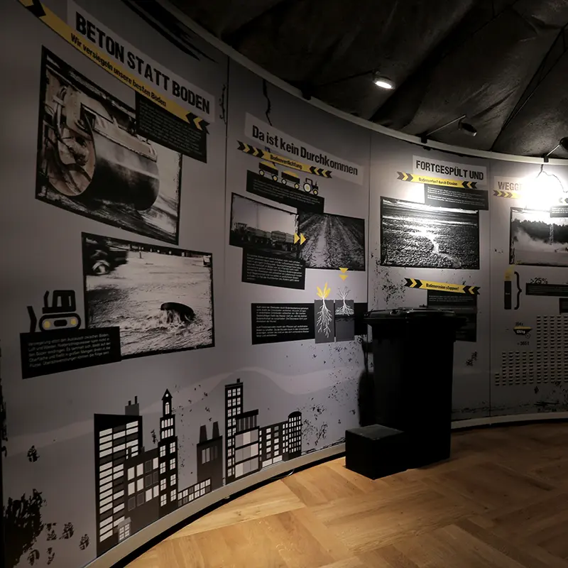 Ausstellungsgestaltung Bodenausstellung Senckenberg