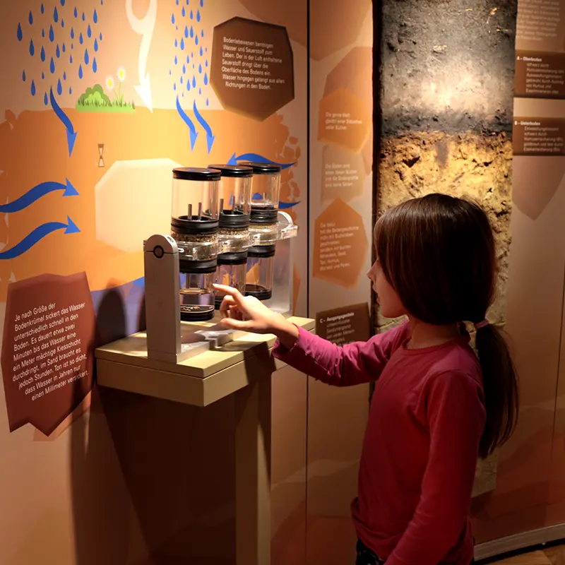 Ausstellungsgestaltung Bodenausstellung Senckenberg
