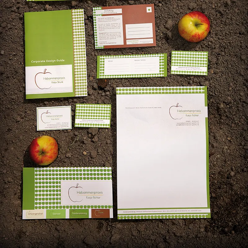 Corporate Design Hebammenpraxis Katja Richter Hintergrund