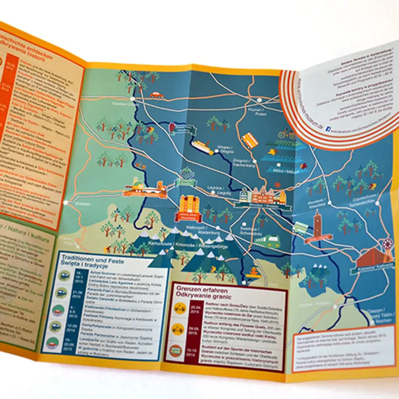 Grafikdesign SCHLESIEN-KARTE